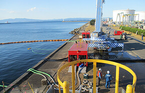 Drill to install the equipment