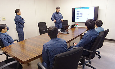 安全・安定・安心プラント実現のための教育風景