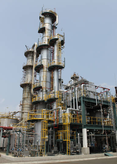 酢酸エチル製造プラント（大分石油化学コンビナート内）